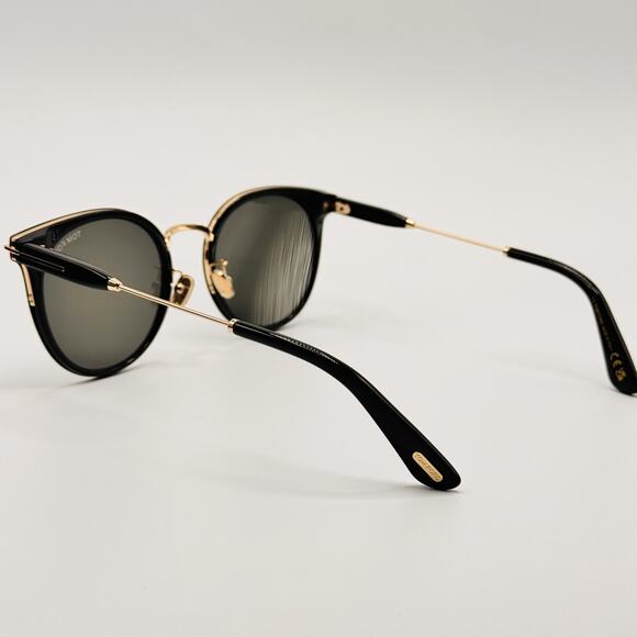 Tom Ford Sunglasses TF1244-K 01A Shiny Black Round Frame  display picture 1